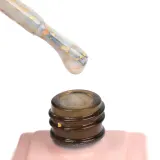 База для гель-лака EMI Crispy Base Gel, с металлическим финишем, 9 мл, оттенок 01 - Gold — фото 3