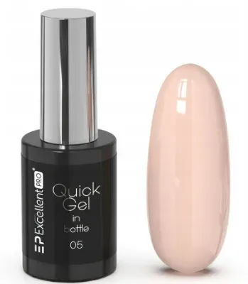 Гель для наращивания ногтей Excellent Pro Quick Gel In Bottle однофазный, во флаконе с кисточкой, 11 г, оттенок 05