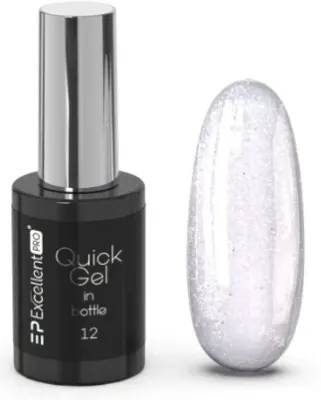 Гель для наращивания ногтей Excellent Pro Quick Gel In Bottle однофазный, во флаконе с кисточкой, 11 г, оттенок 12