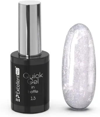 Гель для наращивания ногтей Excellent Pro Quick Gel In Bottle однофазный, во флаконе с кисточкой, 11 г, оттенок 13
