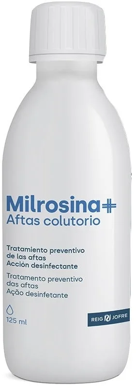 Ополаскиватель для полости рта Reig Jofre Milrosina+ Aftas Mouthwash, не требует разведения, 125 мл