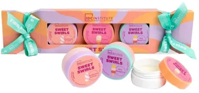 Набор IDC Institute Sweet Swirls Tropical скраб для губ 20 мл бальзам для губ 20 мл и масло для губ 20 мл