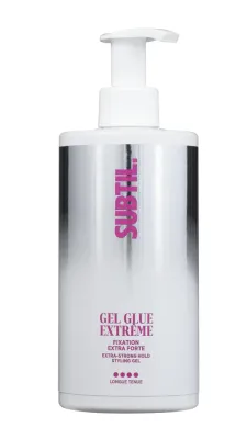 Гель для укладки волос Subtil Gel Glue Extreme Extra-Strong Hold Styling Gel экстрасильной фиксации, с матовым эффектом, 150 мл или, 480 мл