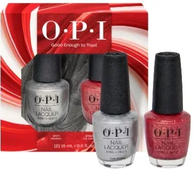 Набор лаков для ногтей OPI Good Enough to Treat Duo Pack, OPI’m Frosted и Spread the Cherry, 2 шт. по 15 мл