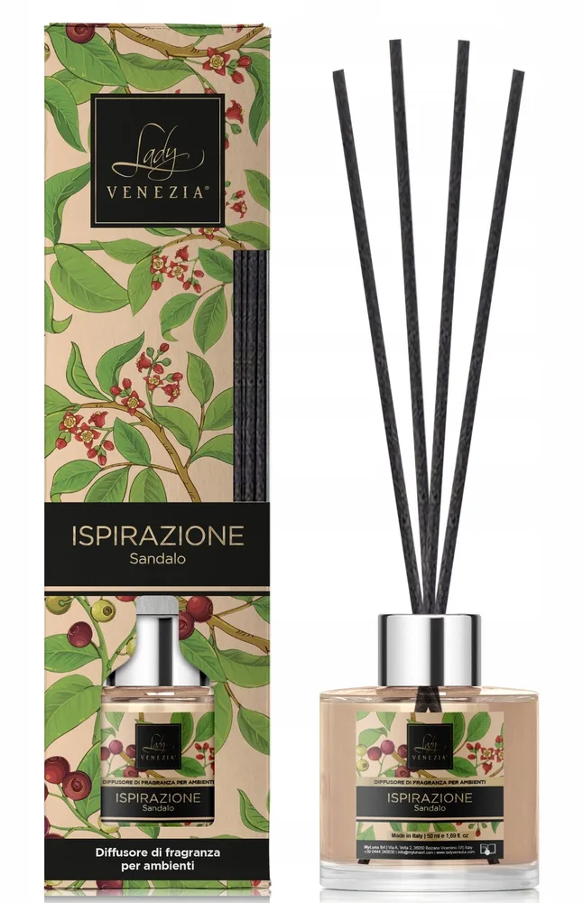 Аромадиффузор для дома Lady Venezia Ispirazione Sandalwood Home Diffuser 50 мл