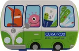 Дорожный набор Curaprox Kids для детей 6-12 лет зубная щетка паста 10 мл межзубные ершики и наклейки светло-зеленое — фото 1