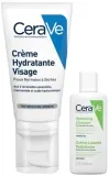 Набор для лица CeraVe очищающая эмульсия и увлажняющий крем с SPF 50 ниацинамидом и церамидами 20+52 мл — фото 2