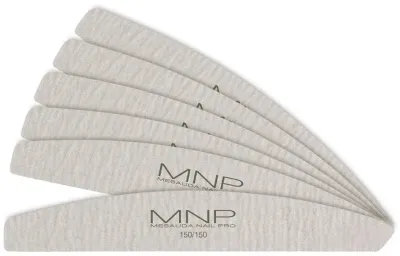 Пилка для ногтей Mesauda Milano MNP Lima Arco Zebra Anima Verde 150/150, абразивность 150 грит, 6 шт
