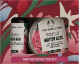 Набор The Body Shop British Rose Treats: гель для душа и масло для тела с ароматом розы — фото 1