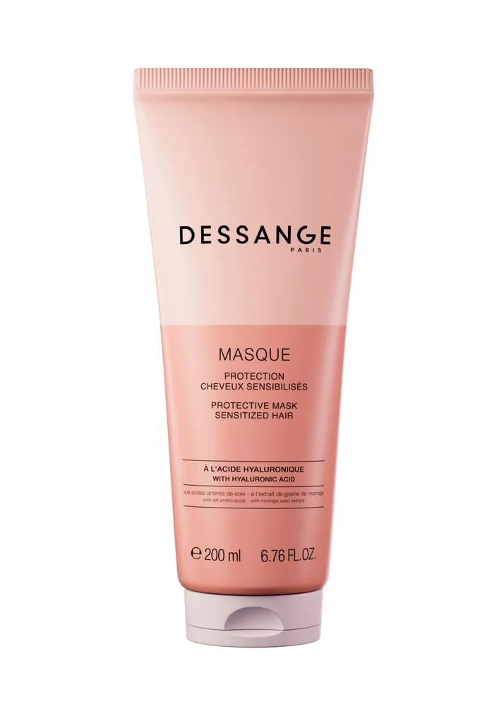 Защитная маска для ослабленных волос Dessange, масло бабассу и ши, сквалан, аминокислоты шёлка, экстракт моринги, 200 мл