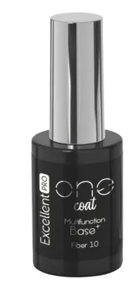 База для ногтей Excellent Pro One Coat Multifunction Fiber Base многофункциональная, с волокнами, 11 г, оттенок 10 - Cleary