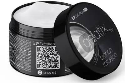 Желеобразный гель для ногтей Excellent Pro Gelatix 2.0 строительный, очень густой, 15 г, оттенок Bianco Rafaeloo