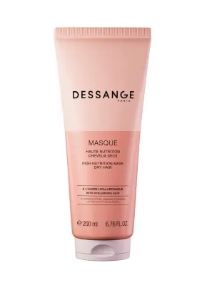 Питательная маска для сухих волос Dessange, масло бабассу, растительные масла, церамиды, гиалуроновая кислота, 200 мл
