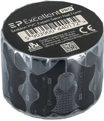 Формы для наращивания ногтей Excellent Pro Pvc Template Expert Salon Nail Form, ПВХ, 500 шт