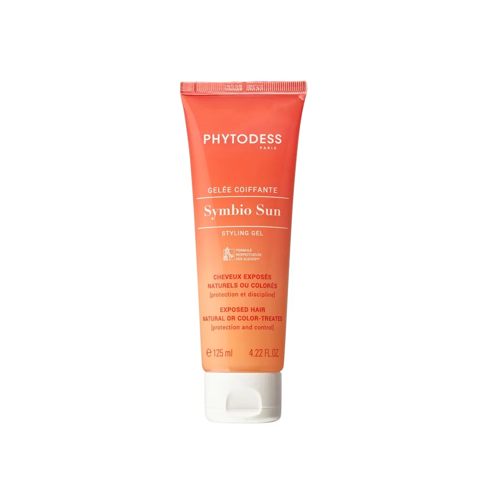 Гель для укладки волос Phytodess Symbio Sun Styling Gel с маслом макадамии, с эффектом мокрых волос, 125 мл
