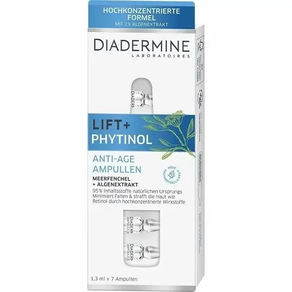 Ампулы для лица Diadermine Lift+ Phytinol Anti-Aging Ampoules антивозрастные, против морщин, 7 x 1,3 мл