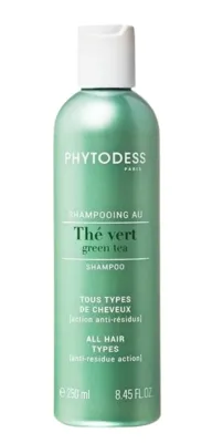 Шампунь Phytodess с зелёным чаем для глубокого очищения от остатков стайлинга и силиконов, 250 мл