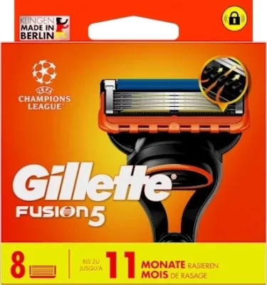 Сменные кассеты для бритвенного станка Gillette Fusion 5 XL, 8 шт