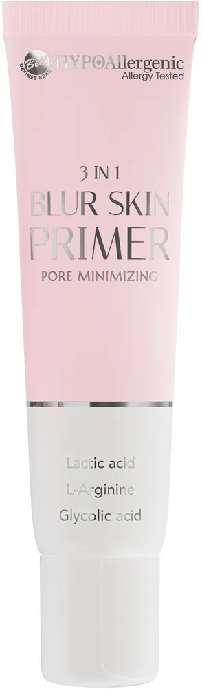 База под макияж Bell Hypoallergenic 3 In 1 Blur Skin Primer Pore Minimizing разглаживающая, сокращает видимость пор, 30 г