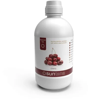 Спрей для тела Suntana Spray Tan Lotion Cherry Medium 10% профессиональный автозагар, 1000 мл