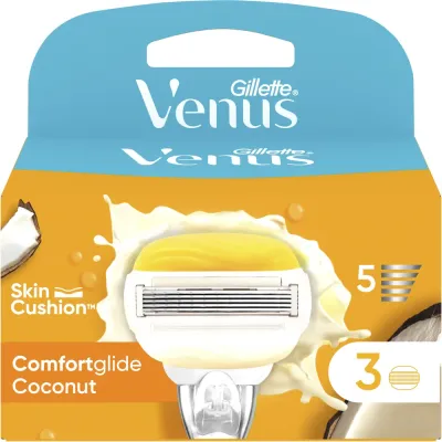 Сменные кассеты для бритвы Gillette Venus ComfortGlide Coconut, 3 шт