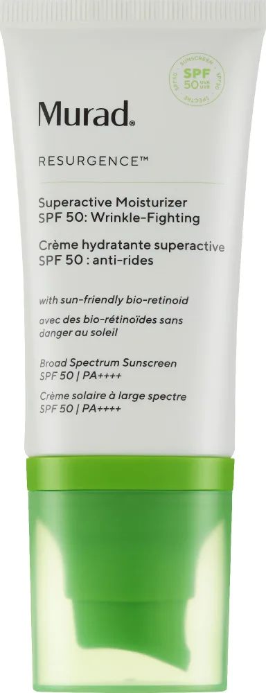 Murad Resurgence Superactive Moisturizer SPF50 крем для лица увлажняющий против морщин 50 мл, дневной с солнцезащитным фильтром