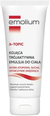 Эмульсия для тела Emolium A-Topic, успокаивающая, трёхактивная, для сухой и атопичной кожи, 200 мл