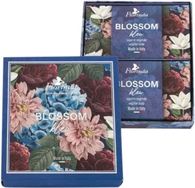 Набор туалетного мыла Florinda Blossom Bleu Синие цветы 2 шт по 200 г