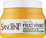 Маска для кудрявых волос Sanotint Ricci Vivaci, оливковое масло, масло пеки и авокадо, экстракт красной водоросли, 250 мл — фото 1