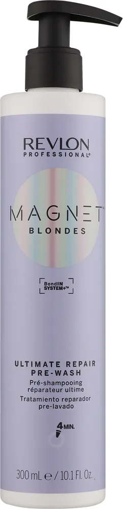 Средство для волос перед мытьём Revlon Professional Magnet Blondes Ultimate Repair Pre-Wash восстанавливающее, для осветлённых волос, 300 мл