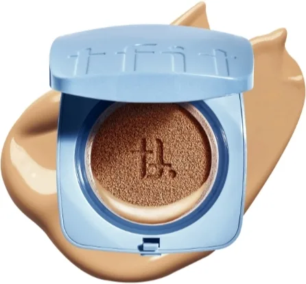 Тональное средство Tfit Icy Fit Cover Cushion Ex SPF50+ в формате кушона, с охлаждающим эффектом, 12 г, оттенок W03 - Healthy