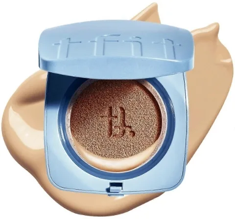 Тональное средство Tfit Icy Fit Cover Cushion Ex SPF50+ в формате кушона, с охлаждающим эффектом, 12 г, оттенок W04 - Buff