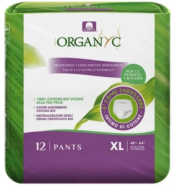 Впитывающие трусы при недержании мочи Corman Organyc Pants, из органического хлопка, размер XL, 12 шт