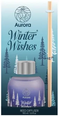 Ароматический диффузор с палочками Aurora Winter Wishes Winter Orange Sorbet, в праздничной упаковке, 100 мл