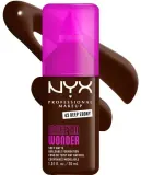 NYX Professional Makeup Podkład do twarzy - Тональный флюид NYX Professional Make Em Wonder Soft Matte матирующий стойкий, 30 мл, оттенок 43 - Deep Ebony — фото 1