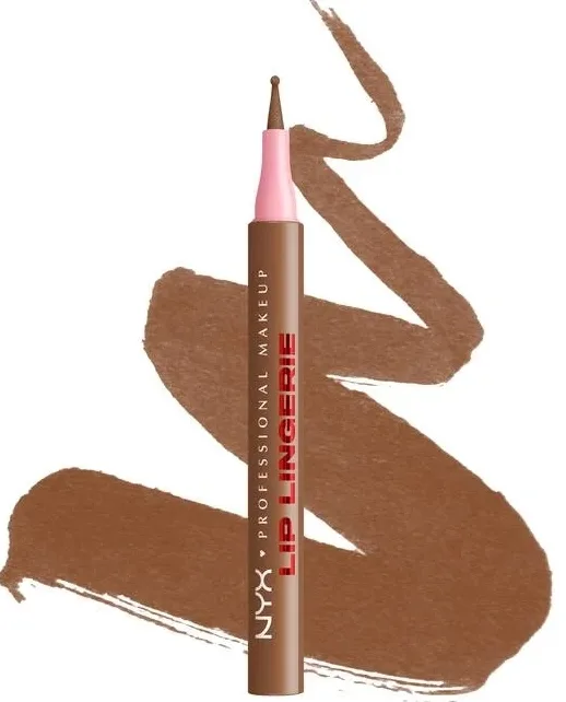 NYX Professional Makeup Konturówka do ust - Лайнер для губ NYX Professional Lip Lingerie Liner Stain контурный, водостойкий, 1 мл, оттенок Steamy Spice (Warm Brown)