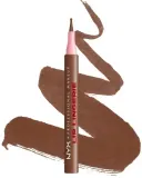 NYX Professional Makeup Konturówka do ust - Лайнер для губ NYX Professional Lip Lingerie Liner Stain контурный, водостойкий, 1 мл, оттенок Up To No Good (Cool Brown) — фото 1