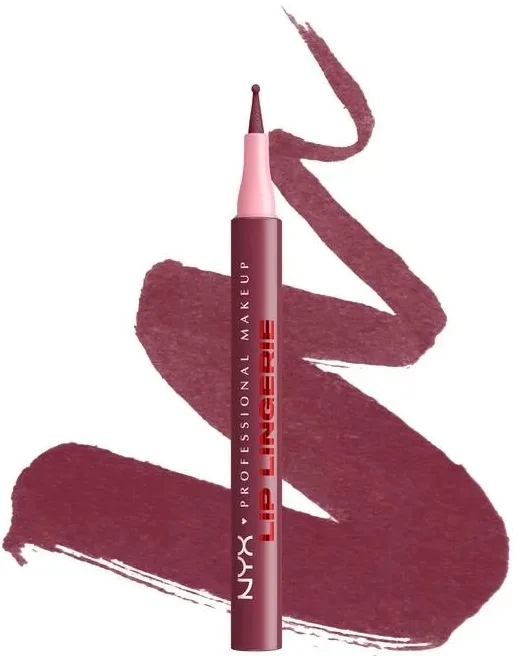 NYX Professional Makeup Konturówka do ust - Лайнер для губ NYX Professional Lip Lingerie Liner Stain контурный, водостойкий, 1 мл, оттенок Hot And Heavy (Black Currant)