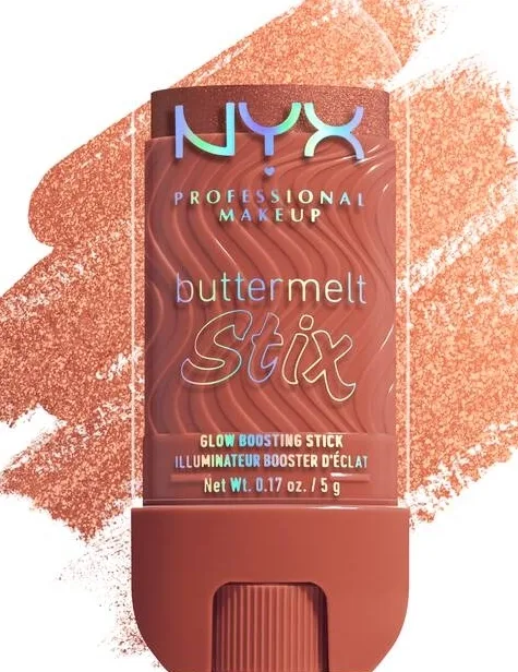 NYX Professional Makeup Rozświetlacz w sztyfcie - Хайлайтер для лица NYX Buttermelt Stix в стике, оттенок Left On Melt