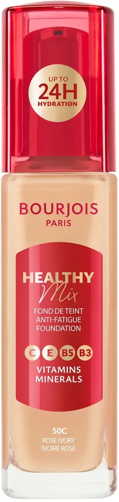 Тональная основа для лица Bourjois Healthy Mix Anti-Fatigue Foundation, оттенок 50.5N - Light Ivory