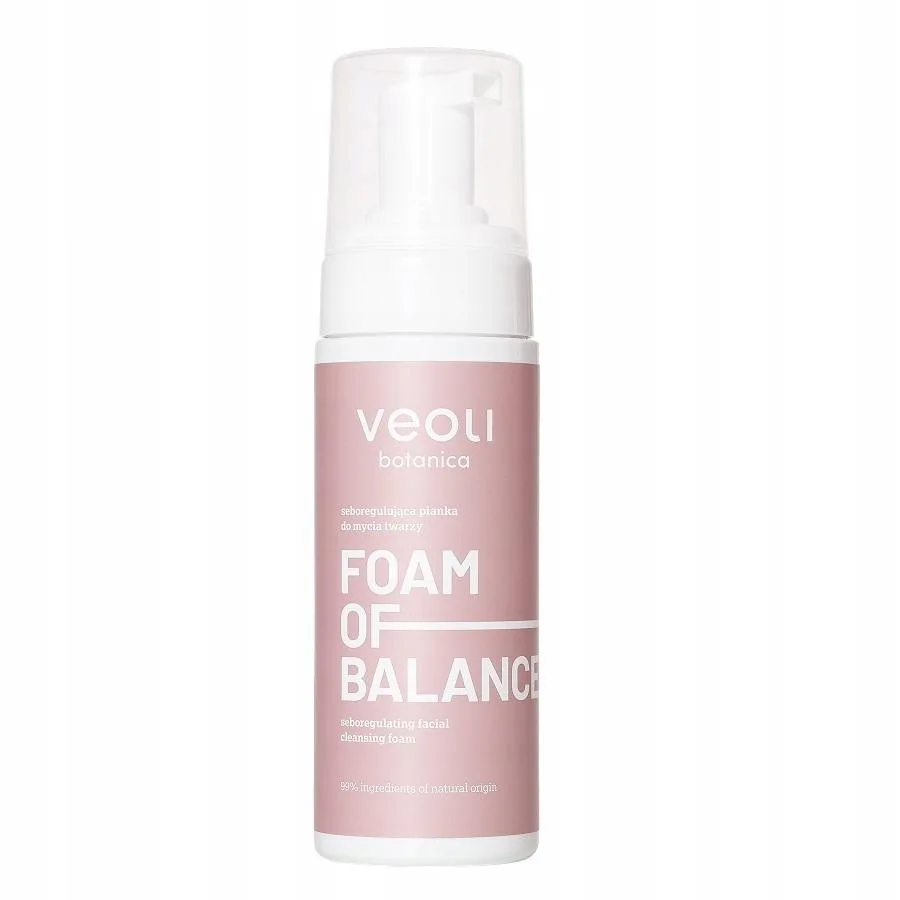 Успокаивающая пенка для умывания Veoli Botanica Foam Of Calmness для двойного очищения