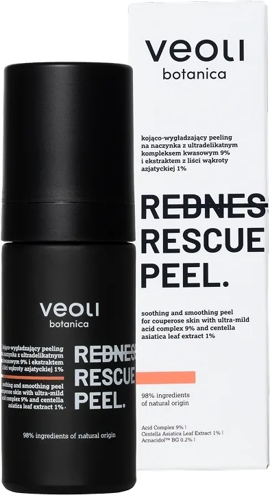 Успокаивающий пилинг для лица Veoli Botanica Redness Rescue Peel разглаживающий, для чувствительной кожи