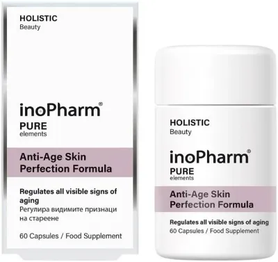 Пищевая добавка InoPharm Pure Elements Anti-Age Skin Perfection Formula против старения, 60 шт