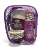 Набор La Vida Caribena Tropical Nights спрей для тела 35 мл масло для тела 50 мл гель для душа 100 мл и косметичка — фото 1