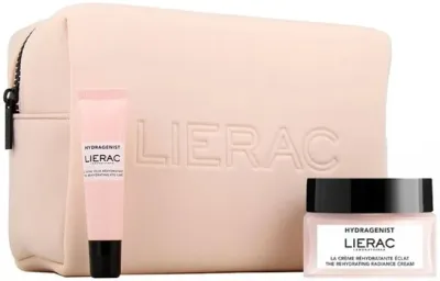 Набор для лица Lierac Hydragenist увлажняющий крем и крем для глаз со скваланом и маслом ши уценка 50+15 мл