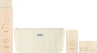 Набор The Face Planner The Essentials Edit очищающий гель 200 мл крем 50 мл крем для области вокруг глаз 30 мл и косметичка