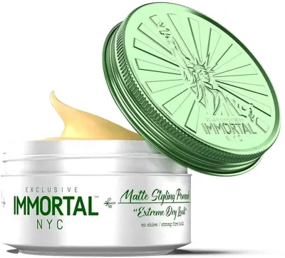 Матовая глина для волос Immortal NYC Extreme Dry Look Pomade сильной фиксации, ультраматовая, 150 мл
