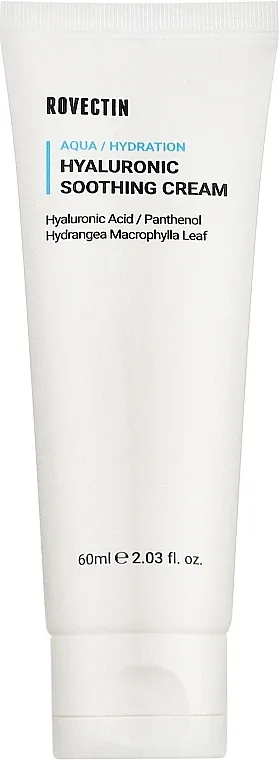 Крем для лица Rovectin Aqua Hyaluronic увлажняющий успокаивающий 60 мл