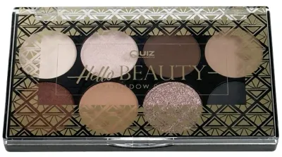 Палетка теней Quiz Cosmetics Hello Beauty Eyeshadow Palette 8 оттенков