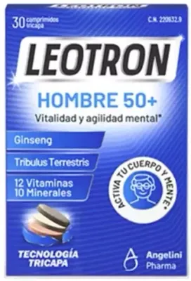 БАД Мультивитаминный комплекс для мужчин 50+ Leotron Hombre 50+, 30 шт